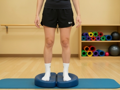 무릎 재활치료중인 사람