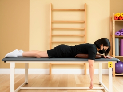 어깨 재활치료중인 사람